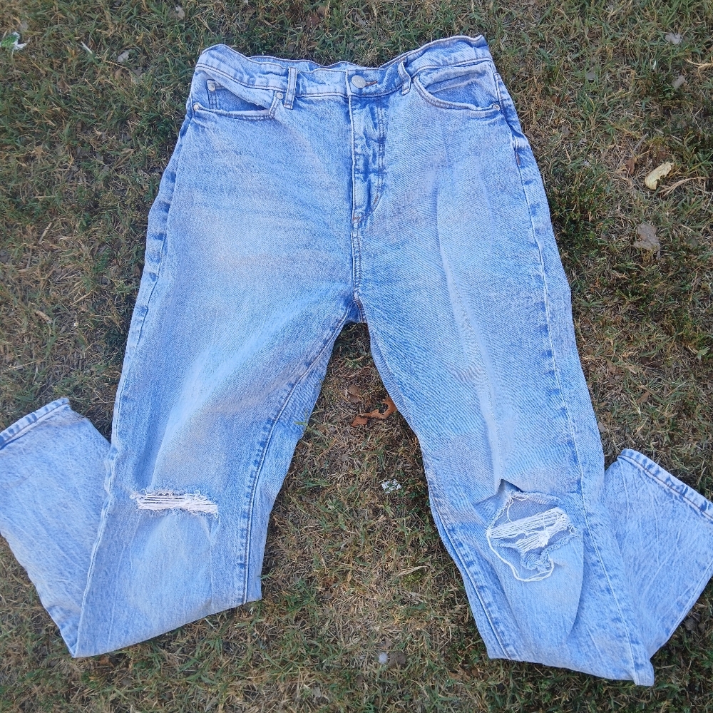 Loft Distressed Womens Boyfriend High Waisted Jeans Sz 27 (4)